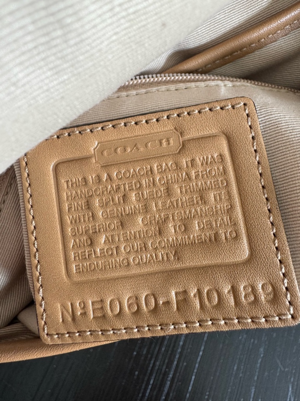 Vintage Y2K Coach Mini Tan Soho Shoulder Bag - Picture 7 of 10